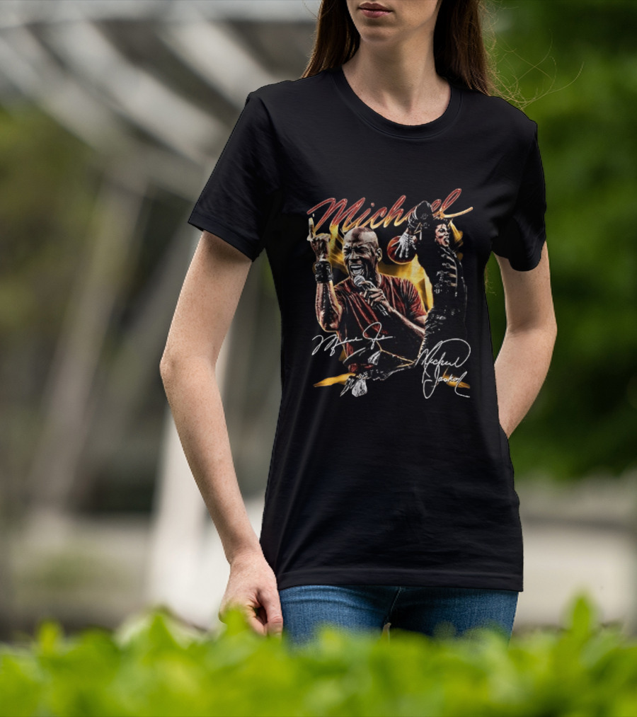 Michael Jordan Michael Jackson Black Excellence T-Shirt