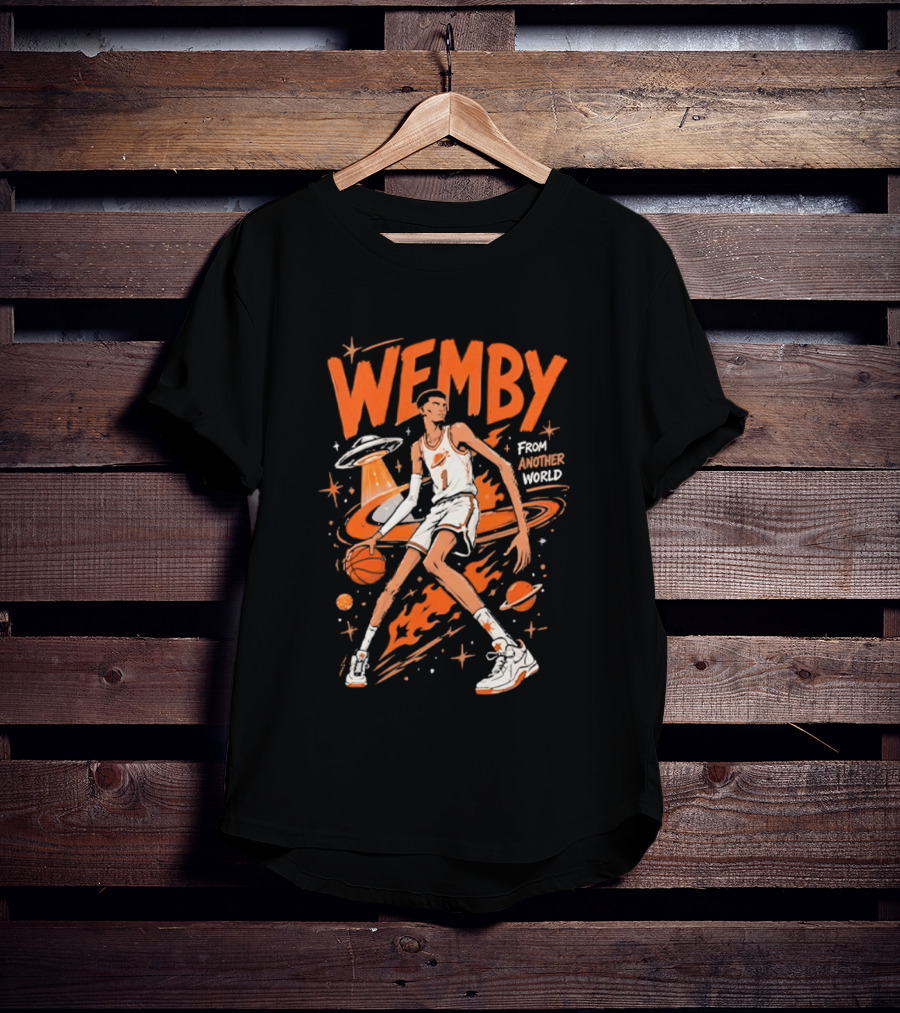 Wemby From Another World San Antonio Spurs Alien Victor Wembanyama T-Shirt