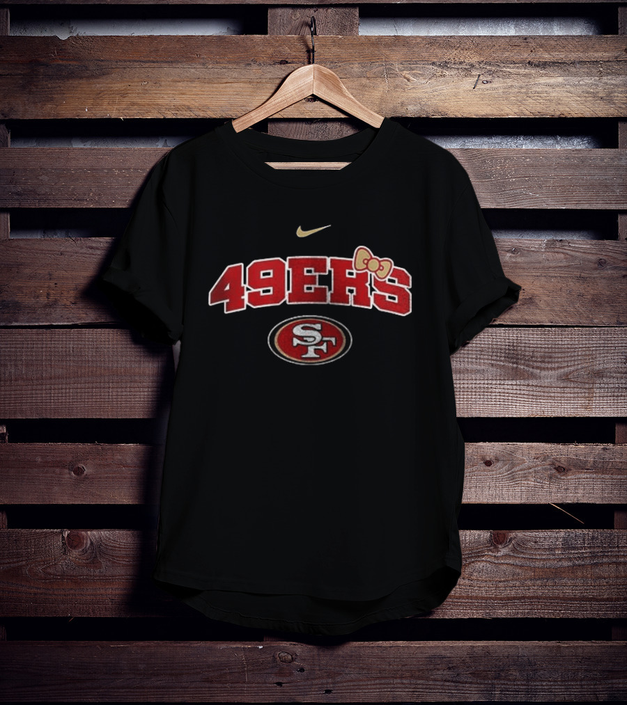 San Francisco 49ers Hello Kitty Nurse Loves Her Nike Sports Fan T-Shirt