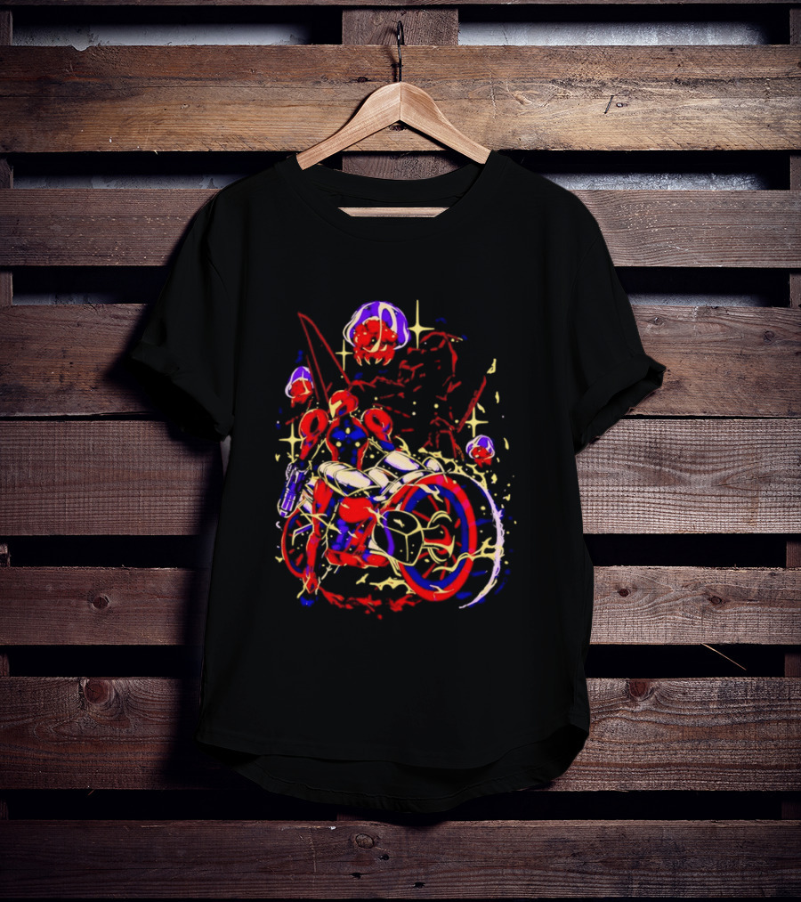 Under New Stars Samus Aran Vi O La Motorcycle Metroid Prime 4 Beyond T-Shirt