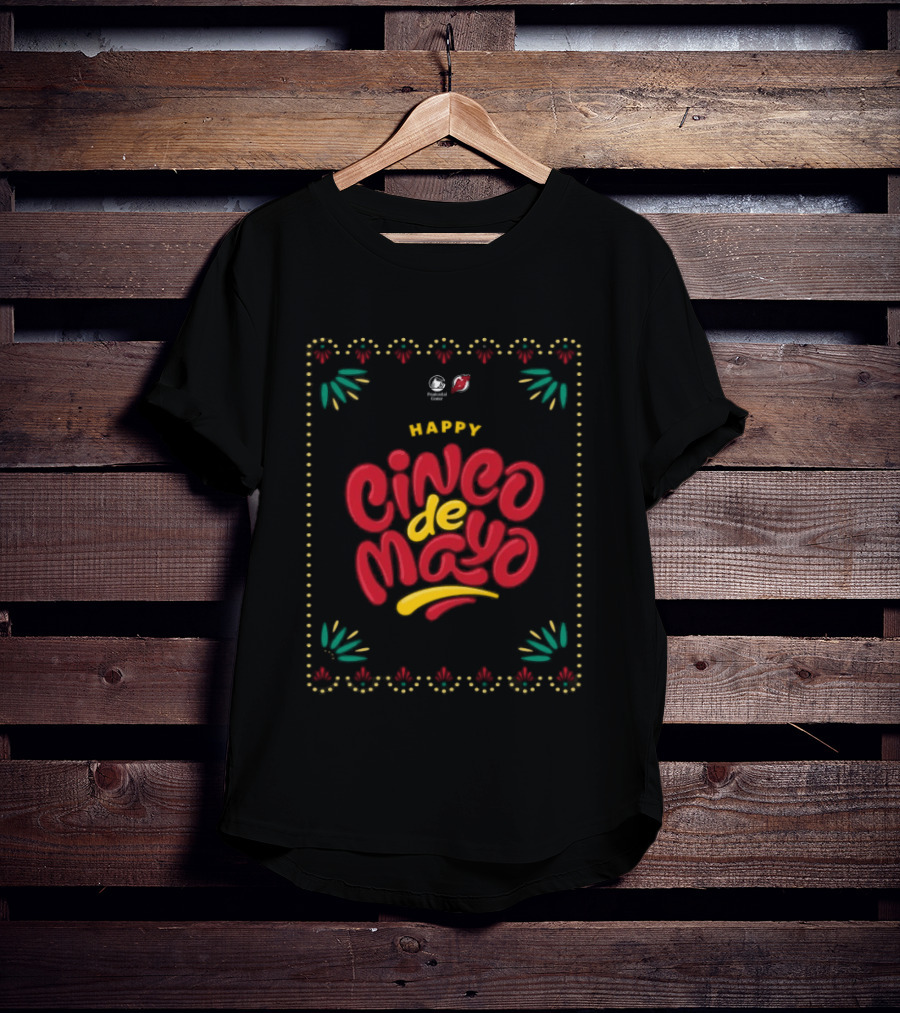 New Jersey Devils Happy Cinco De Mayo Celebration T-Shirt