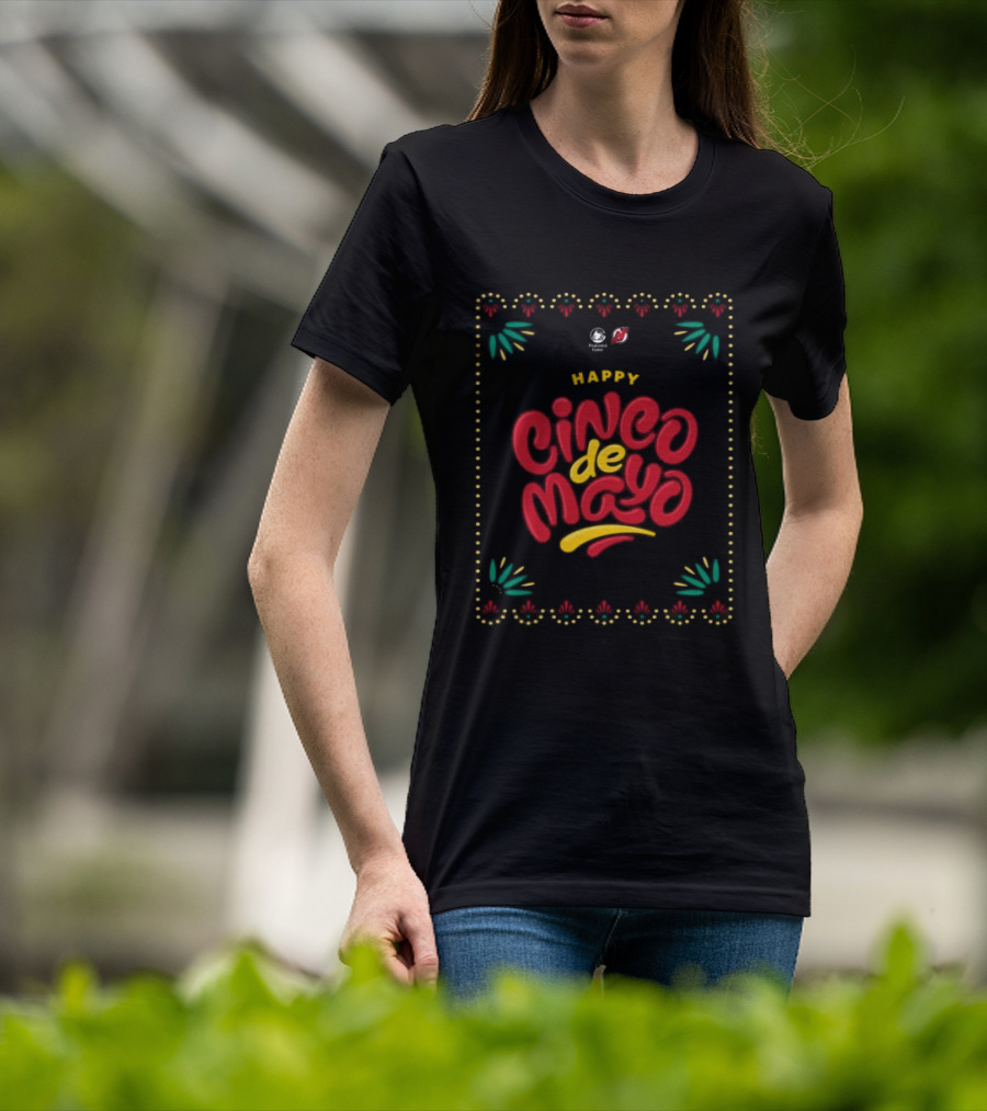 New Jersey Devils Happy Cinco De Mayo Celebration T-Shirt