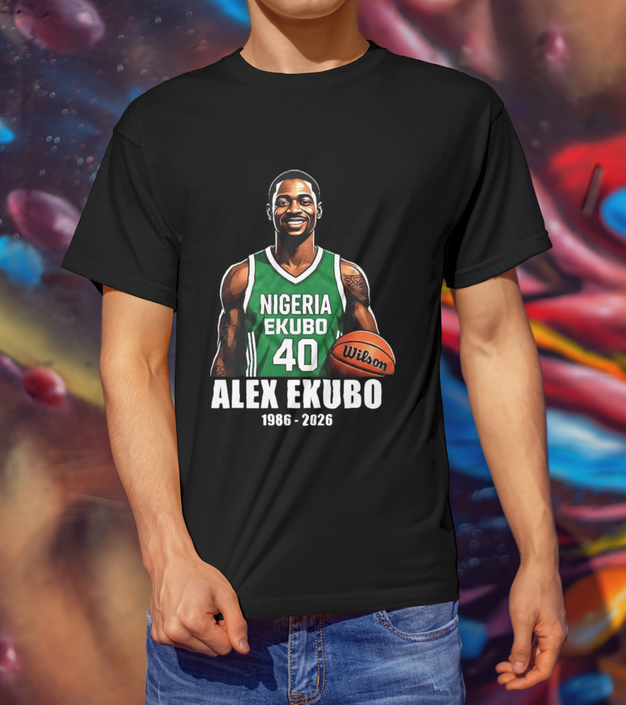 Alex Ekubo 1986 2026 Nollywood Nigeria Basketball Player T-Shirt