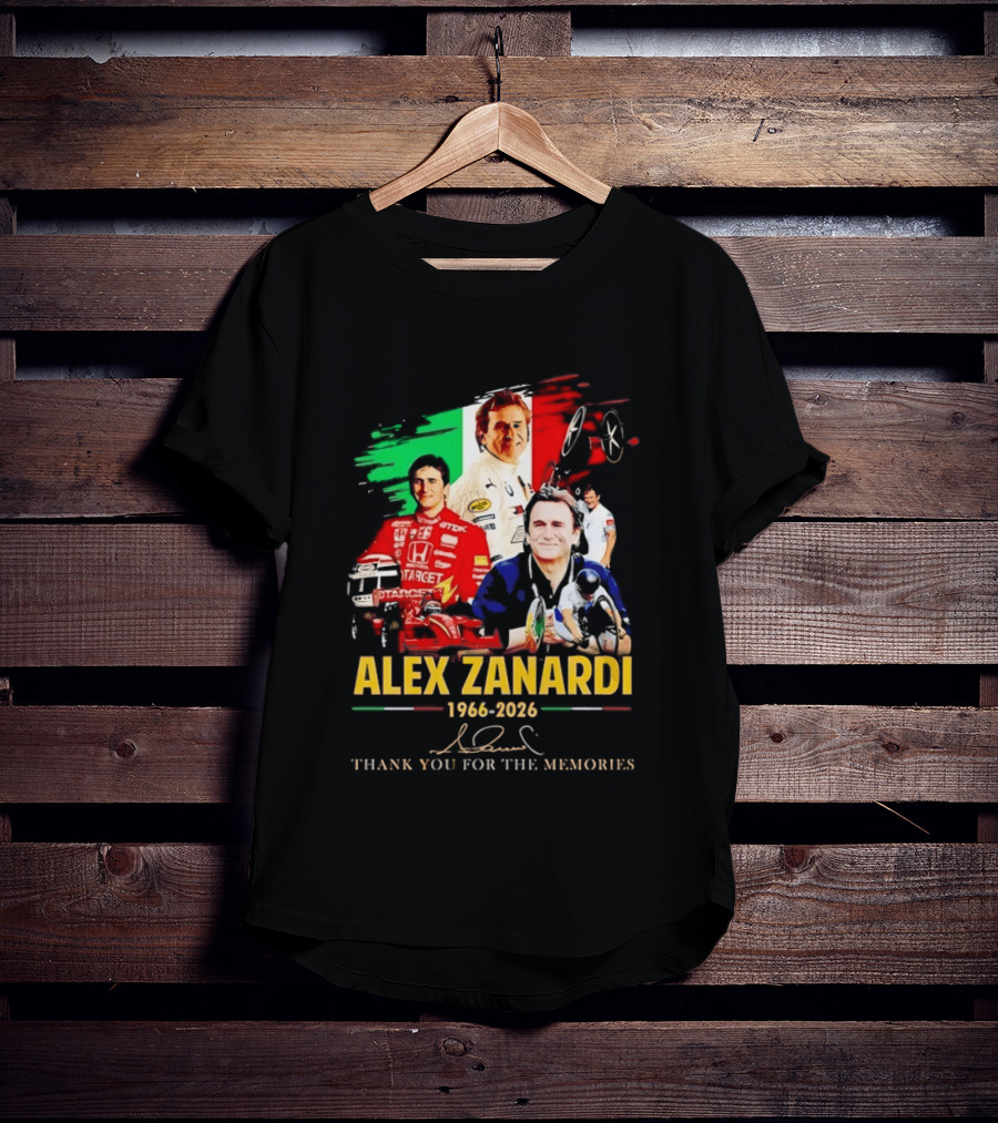 Alex Zanardi 1966 2026 Thank You For The Memories Formula One CART IndyCar T-Shirt
