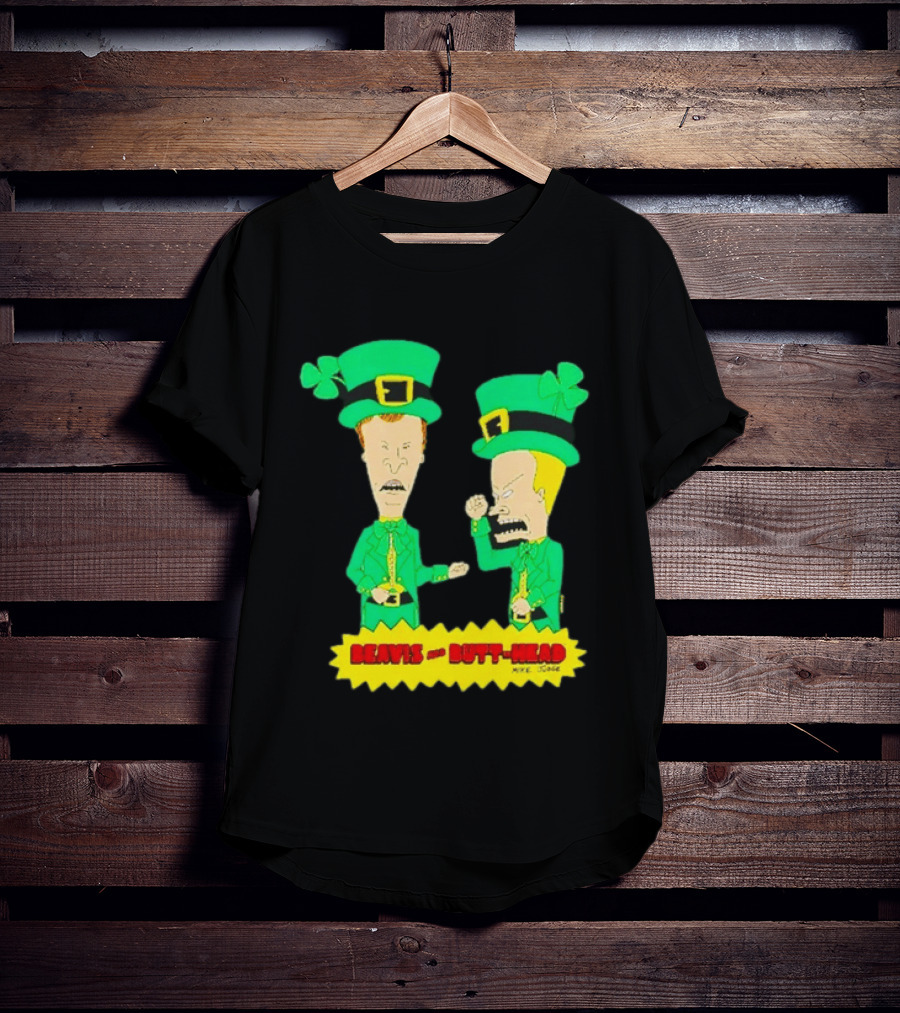 Beavis And Butt Head Leprechaun Costumes Green Bay Packers Mike Judge T-Shirt