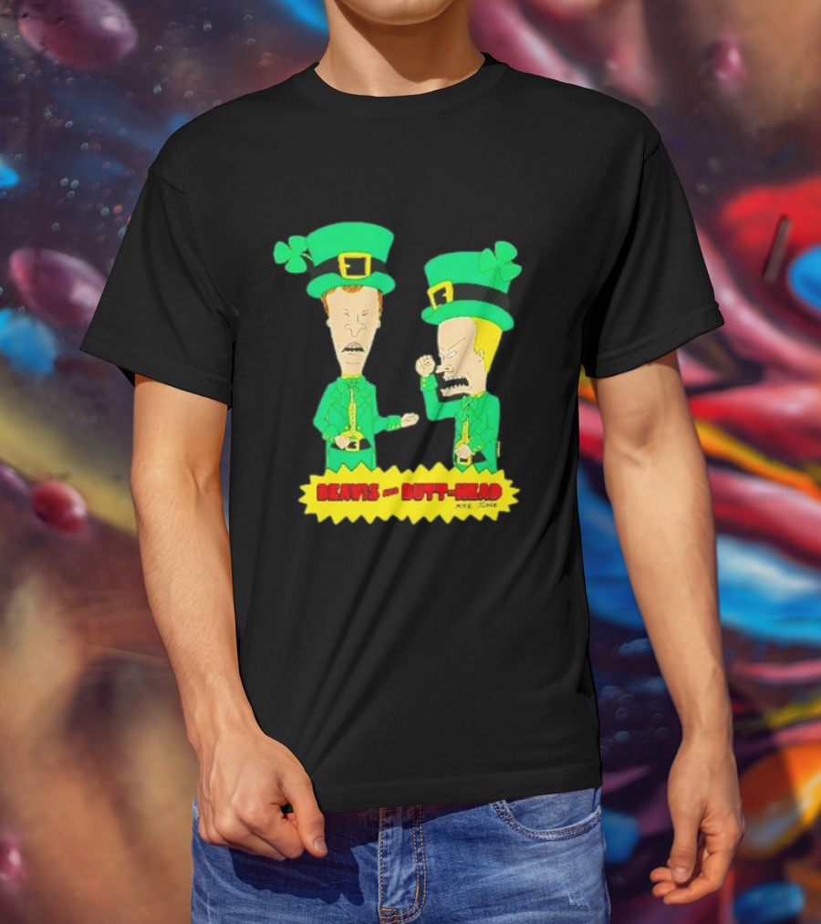 Beavis And Butt Head Leprechaun Costumes Green Bay Packers Mike Judge T-Shirt