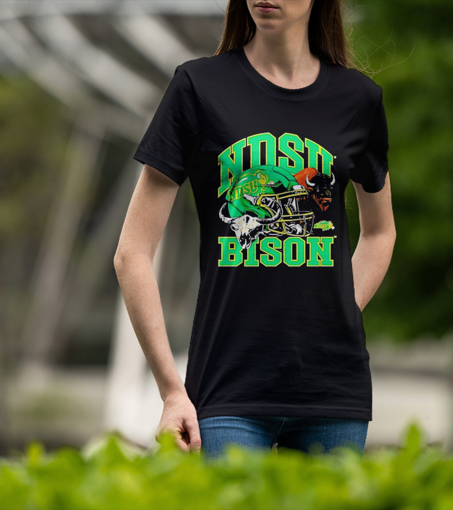 NDSU Bison Helmet Best NCAA Football Team Spirit T-Shirt