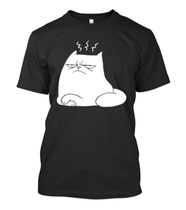 Judgement Cat Grumpy Steaming Expression T-Shirt