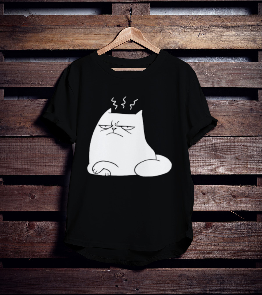 Judgement Cat Grumpy Steaming Expression T-Shirt