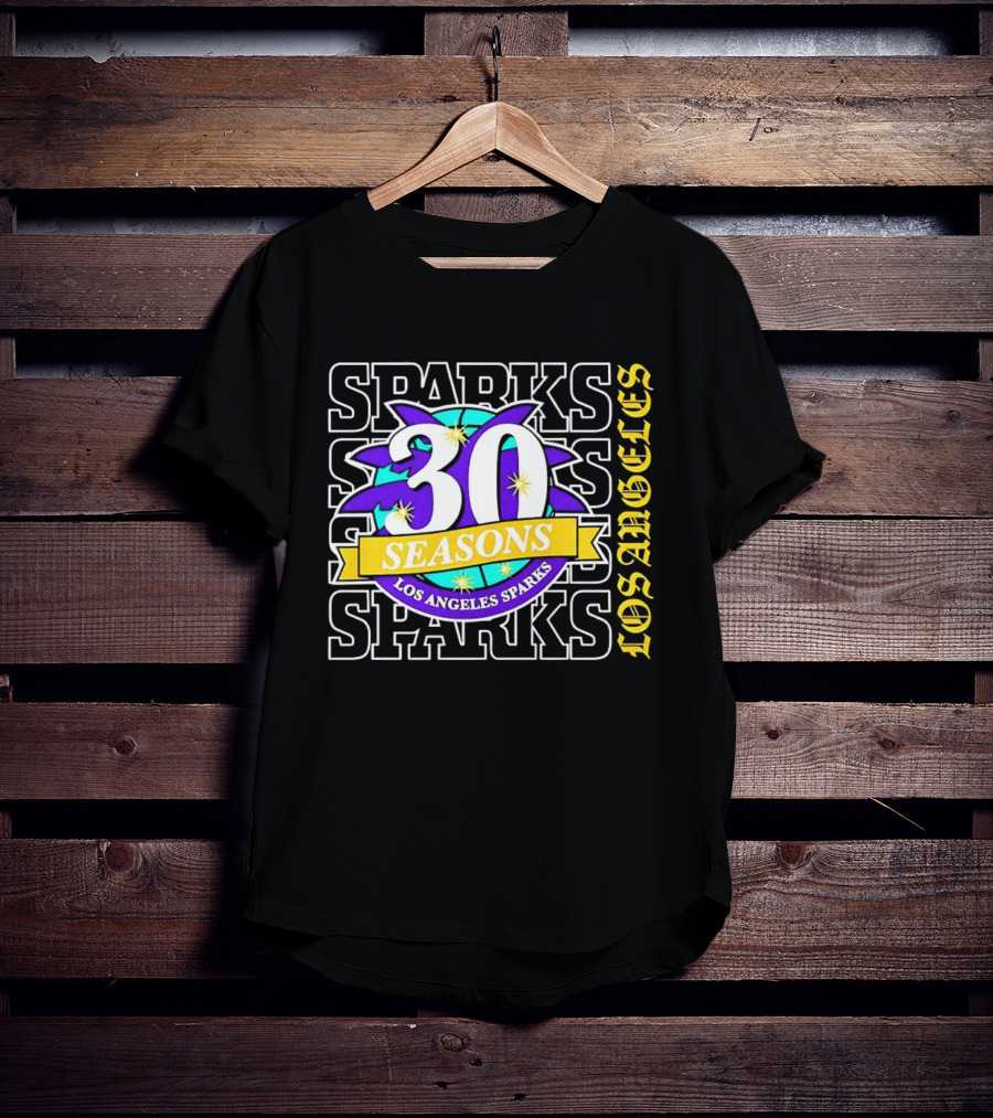 Los Angeles Sparks 30 Seasons Celebration T-Shirt