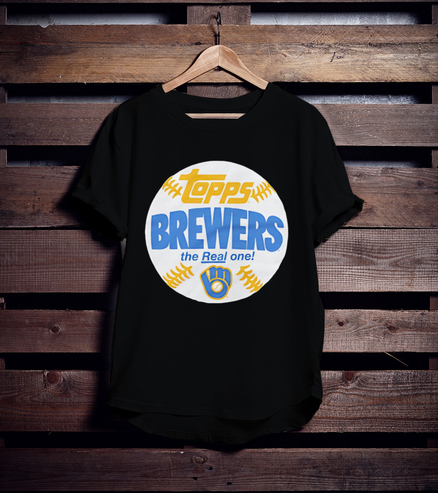 Topps Brewers The Real One Baseball T-Shirt