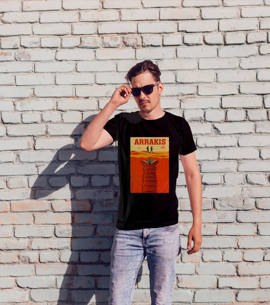 Arrakis Sandworm Apocalypse Movie Style Dune T-Shirt