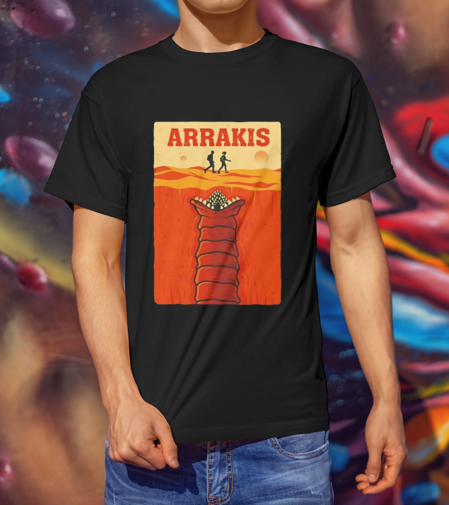 Arrakis Sandworm Apocalypse Movie Style Dune T-Shirt