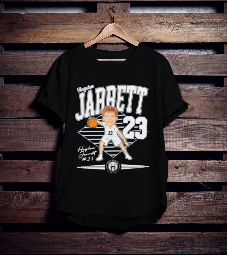 Hayden Jarrett 23 Marietta Basketball 2025 Signature T-Shirt