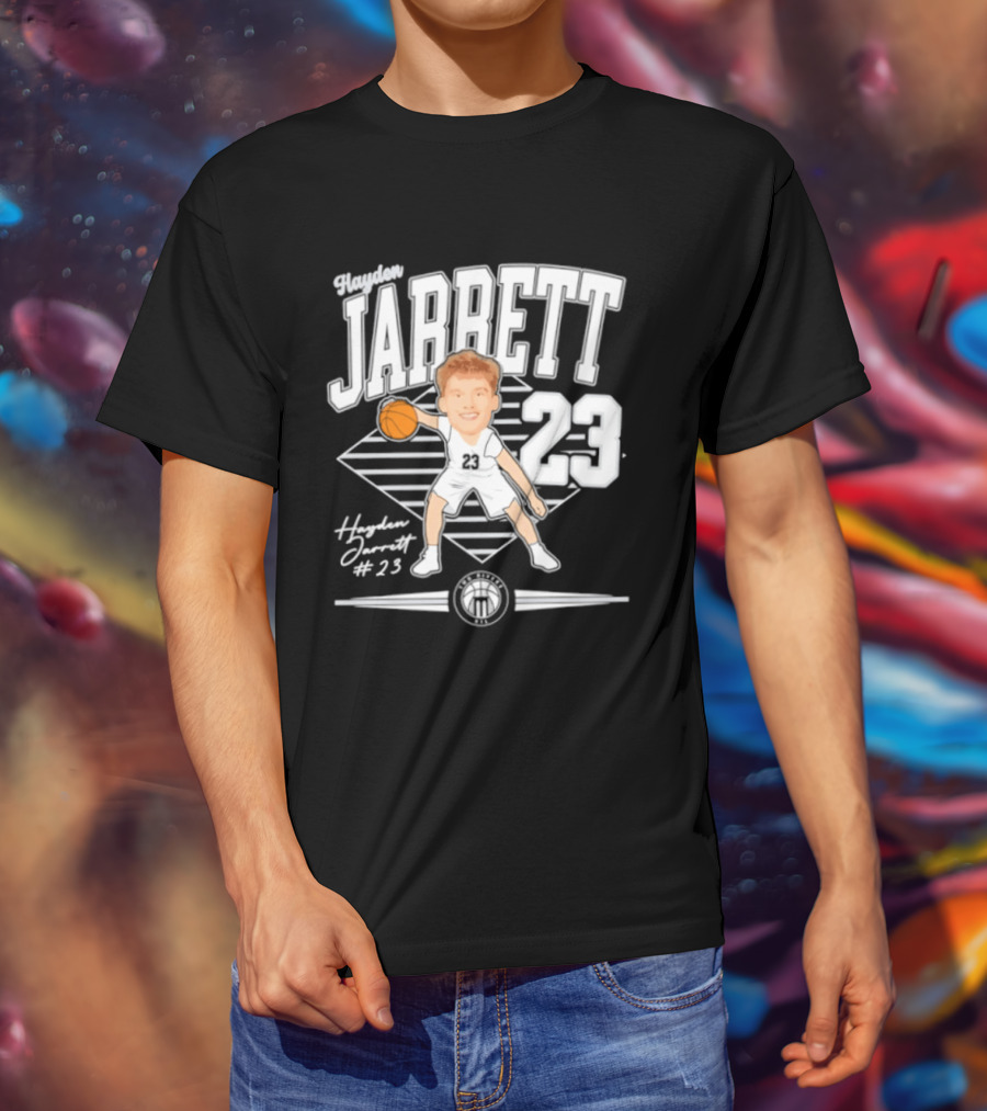 Hayden Jarrett 23 Marietta Basketball 2025 Signature T-Shirt
