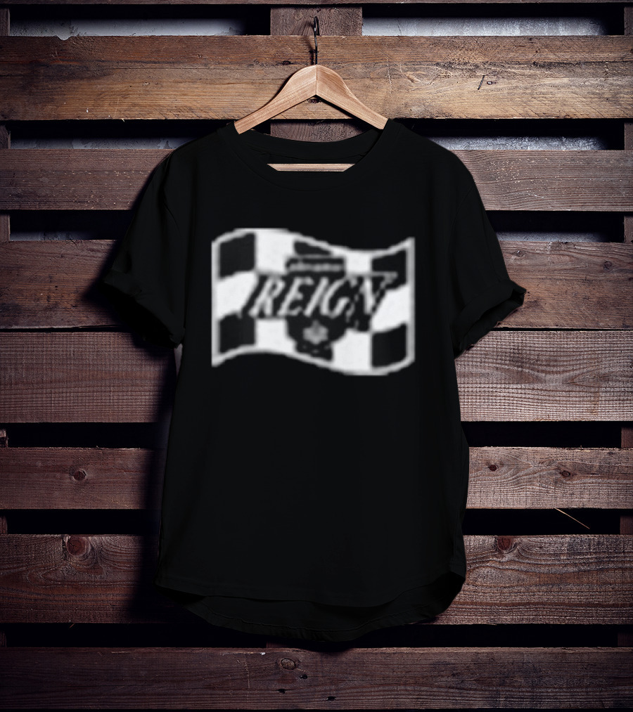 Ontario Reign Race To The Cup Checkered Flag T-Shirt