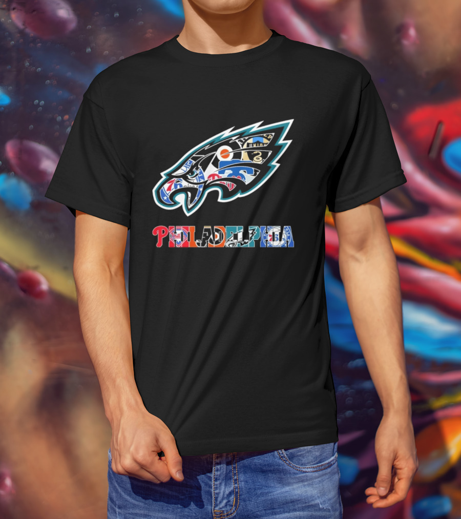 Philadelphia Eagles And Sports Teams Symbolic T-Shirt