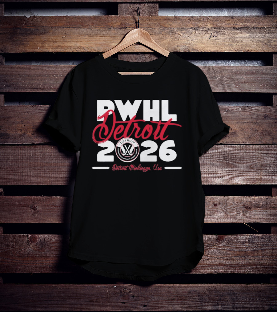 PWHL Detroit 2026 Stadium Essentials Detroit Michigan USA T-Shirt