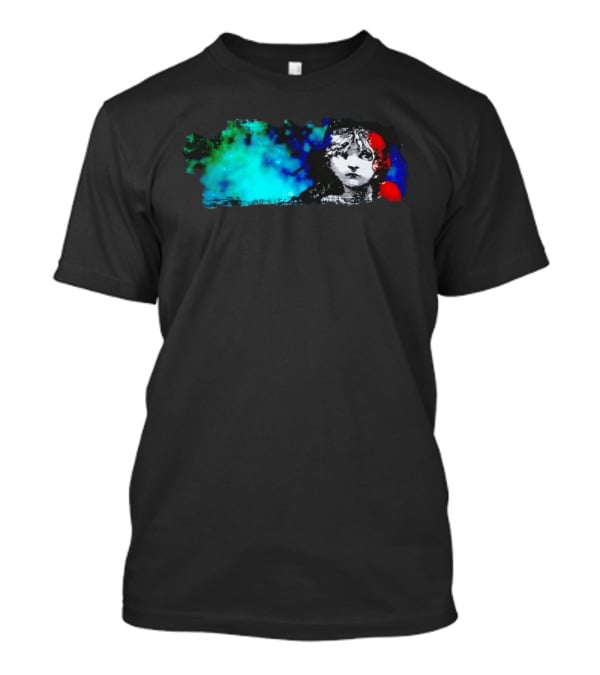 Rare Les Miserables Broadway Cosette Blue Red Watercolor T-Shirt