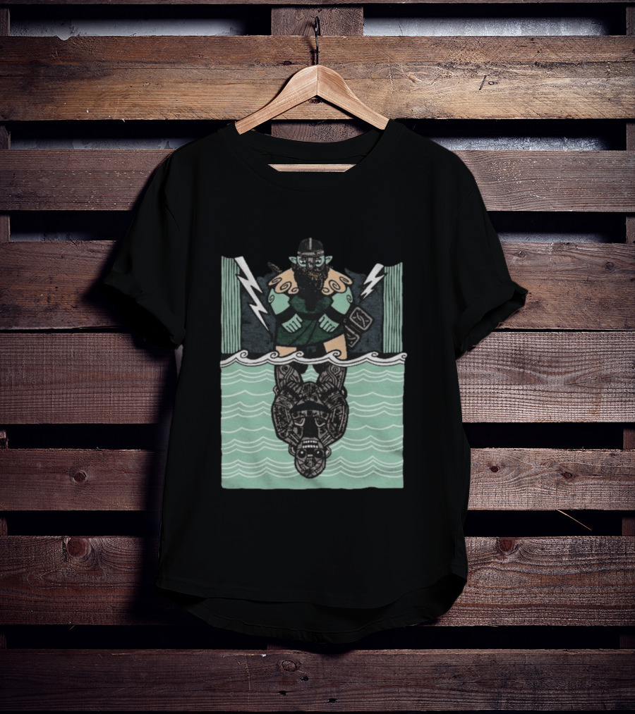 Reflections Of Tolv Norse Viking Thunder God And Mythology Reflection T-Shirt