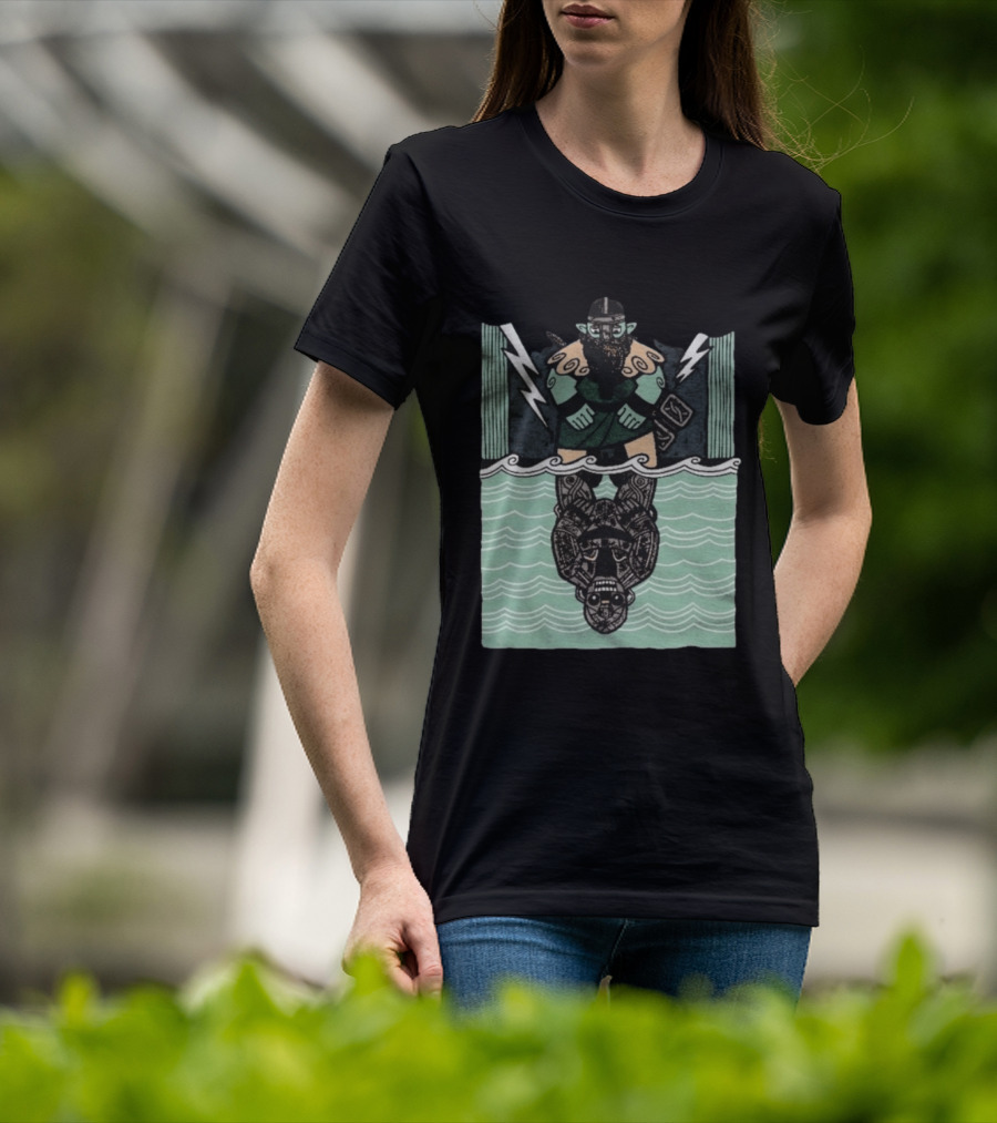 Reflections Of Tolv Norse Viking Thunder God And Mythology Reflection T-Shirt