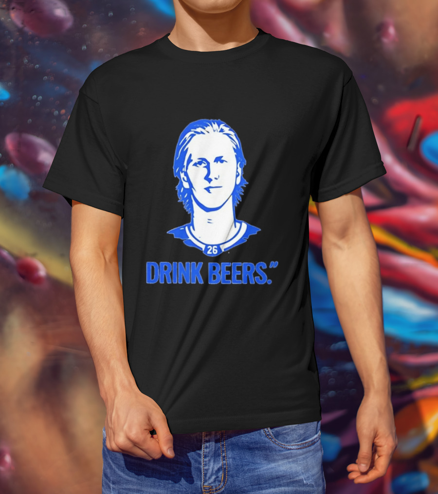 Sam Carrick Rasmus Dahlin Drink Beers Buffalo Sabres Hockey 26 T-Shirt