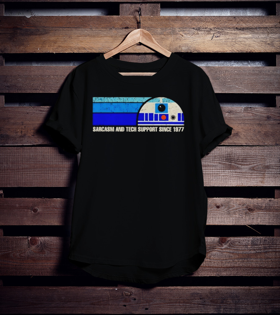 Sarcasm And Tech Support Since 1977 R2 D2 Star Wars T-Shirt