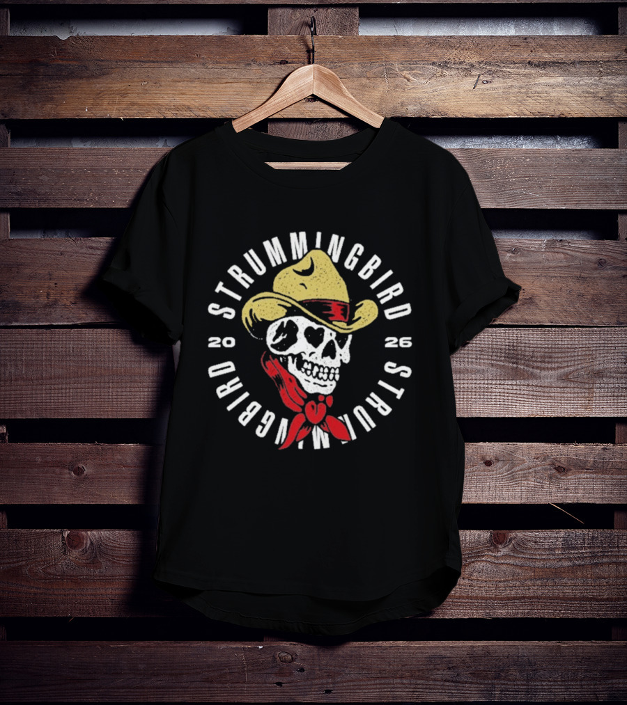 Strummingbird 2026 Skull Cowboy Festival Exclusive Australia October 17 18 T-Shirt