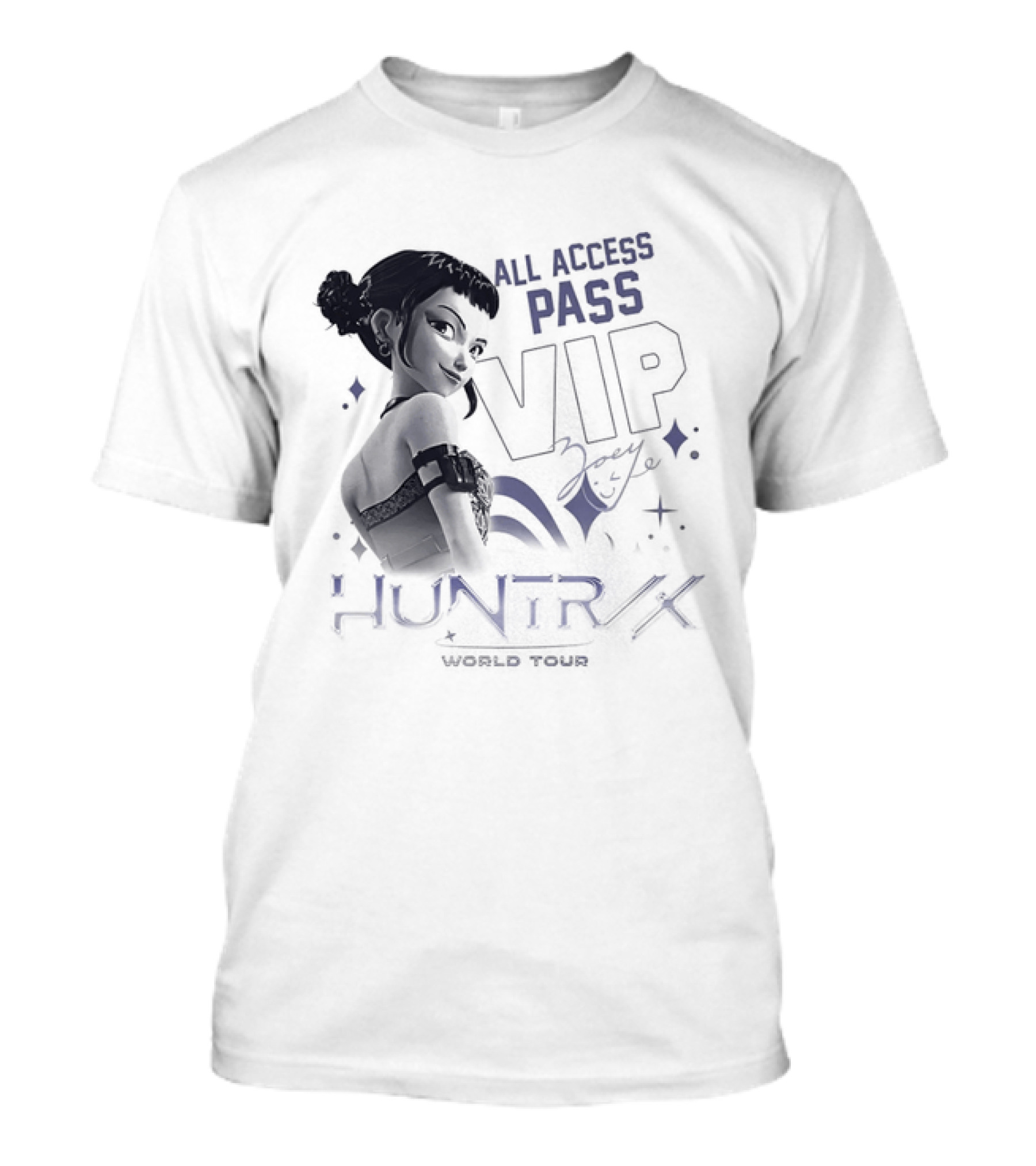 All Access Pass VIP KPop Demon Hunters Zoey T-Shirt