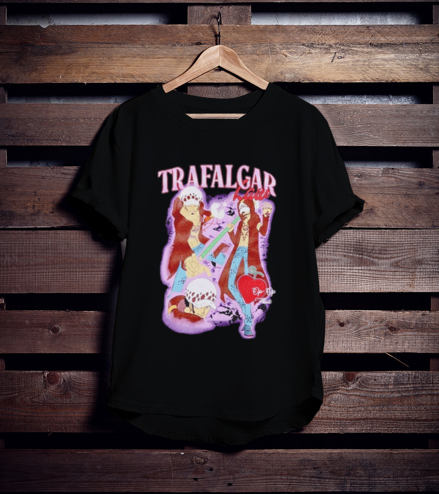 Trafalgar Law Op Op Fruit Collage Character Pose Series T-Shirt