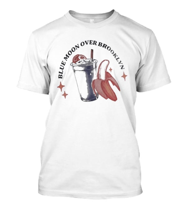 Blue Moon Over Brooklyn Banana Drink Astronaut T-Shirt