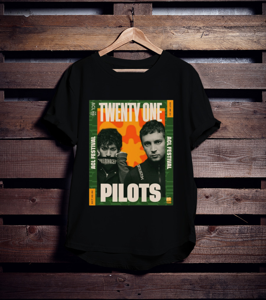 Twenty One Pilots ACL Festival October 2 4 And 9 11 2026 Event 21 Years T-Shirt