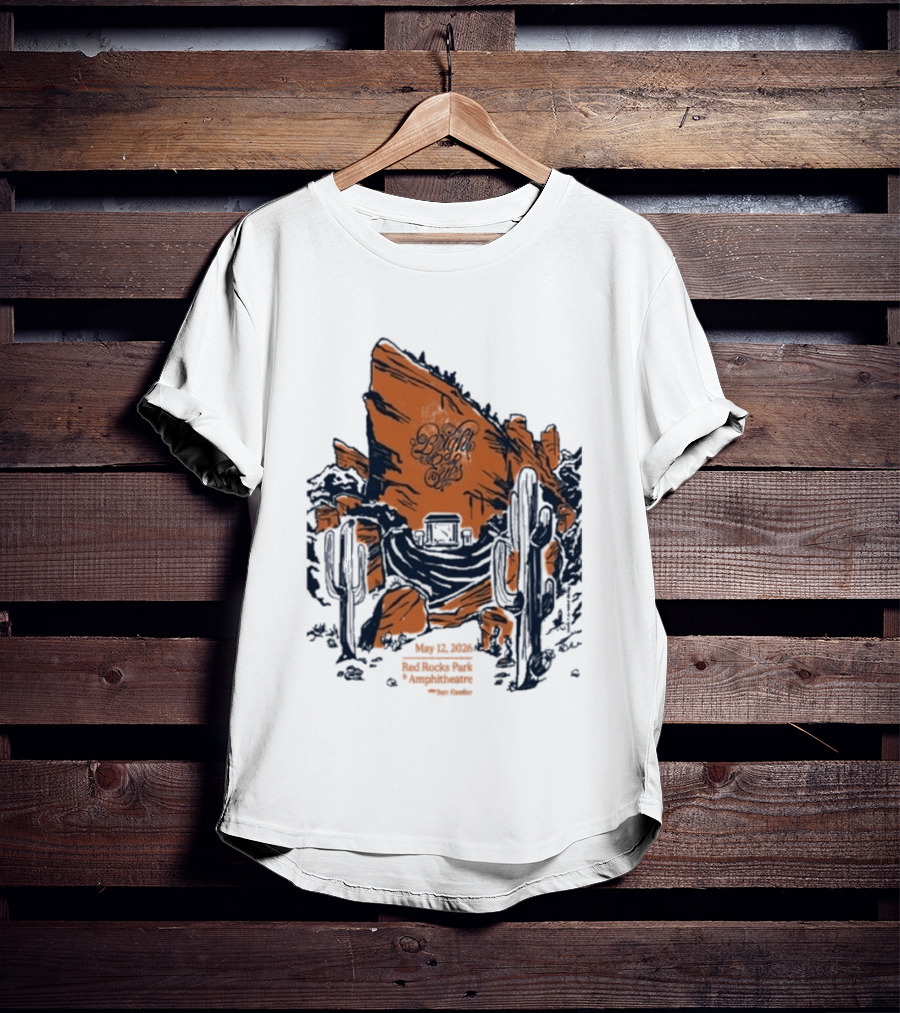 Bright Eyes Red Rocks May 12 2026 Concert Event T-Shirt
