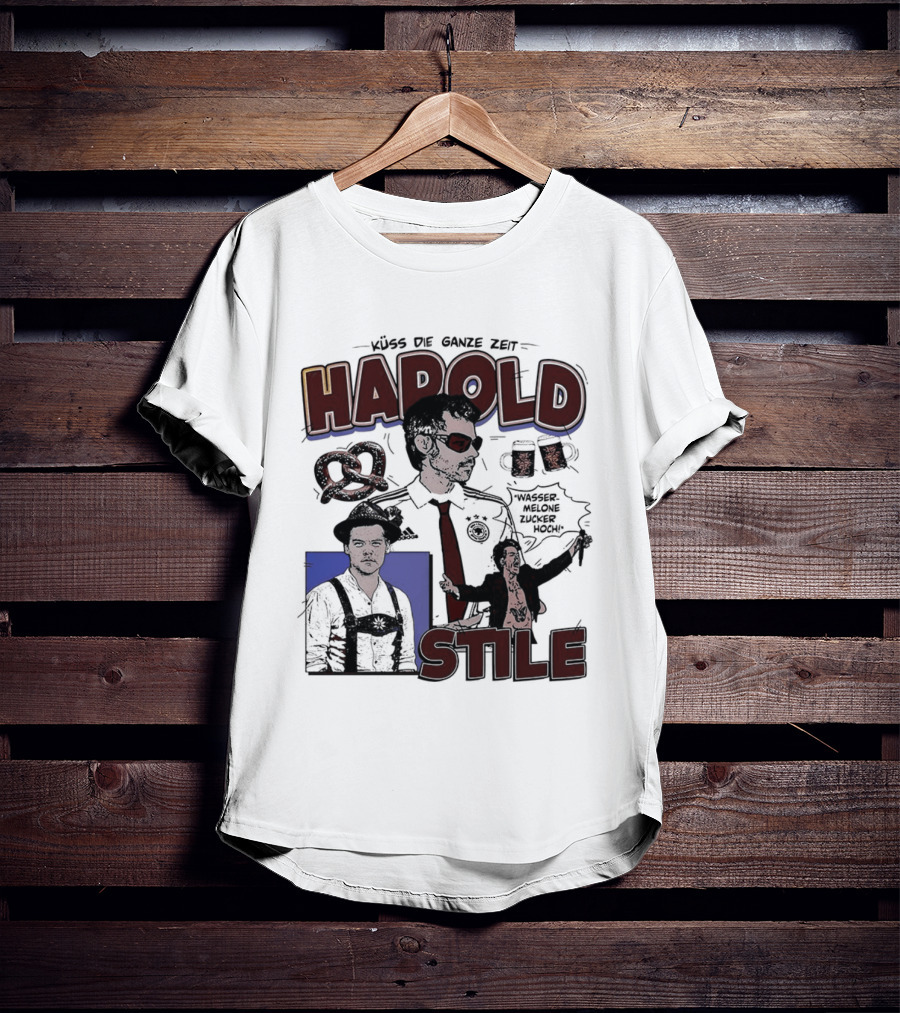 Harold Stile Oktoberfest Pretzel Beer Traditional Outfit T-Shirt