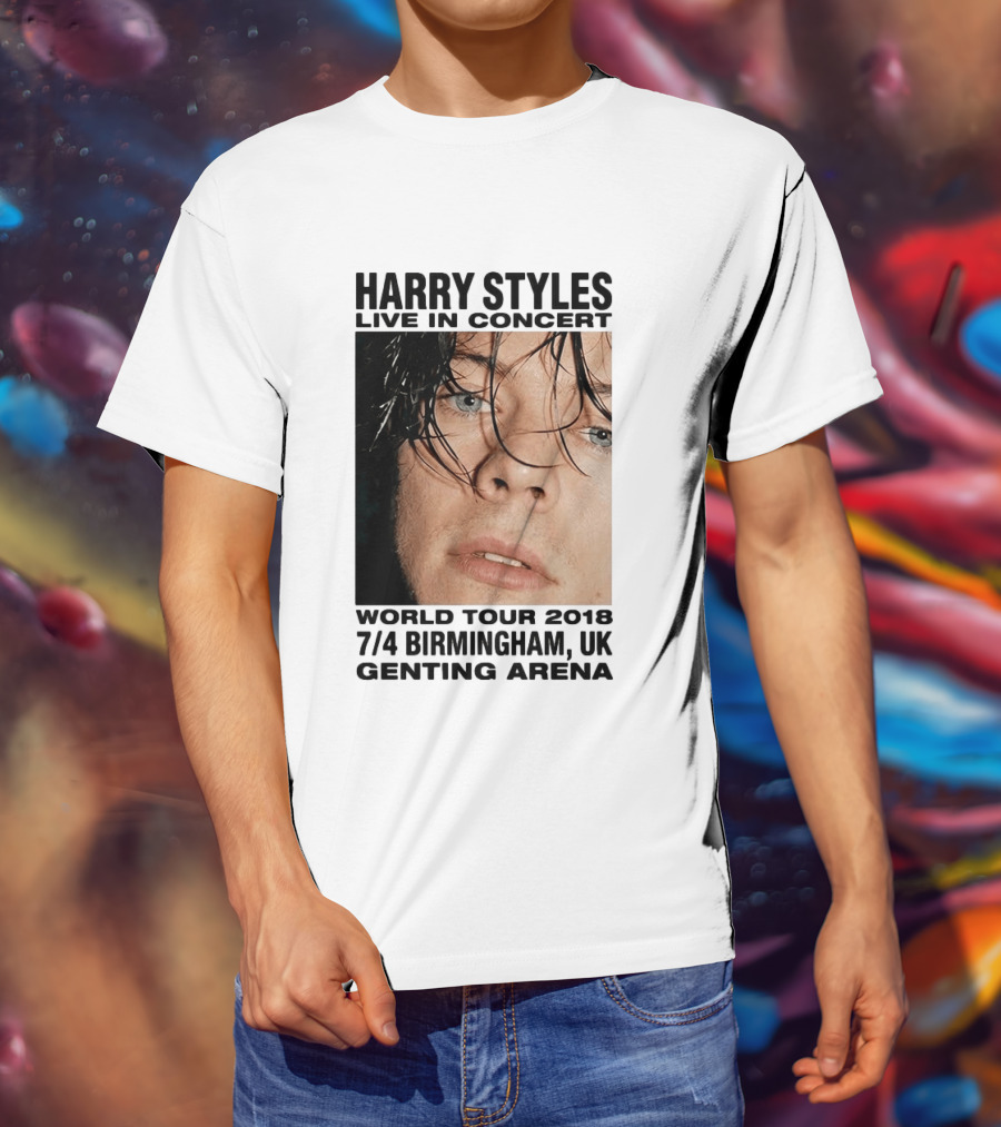 Harry Styles Live In Concert World Tour 2018 Birmingham UK Genting Arena T-Shirt