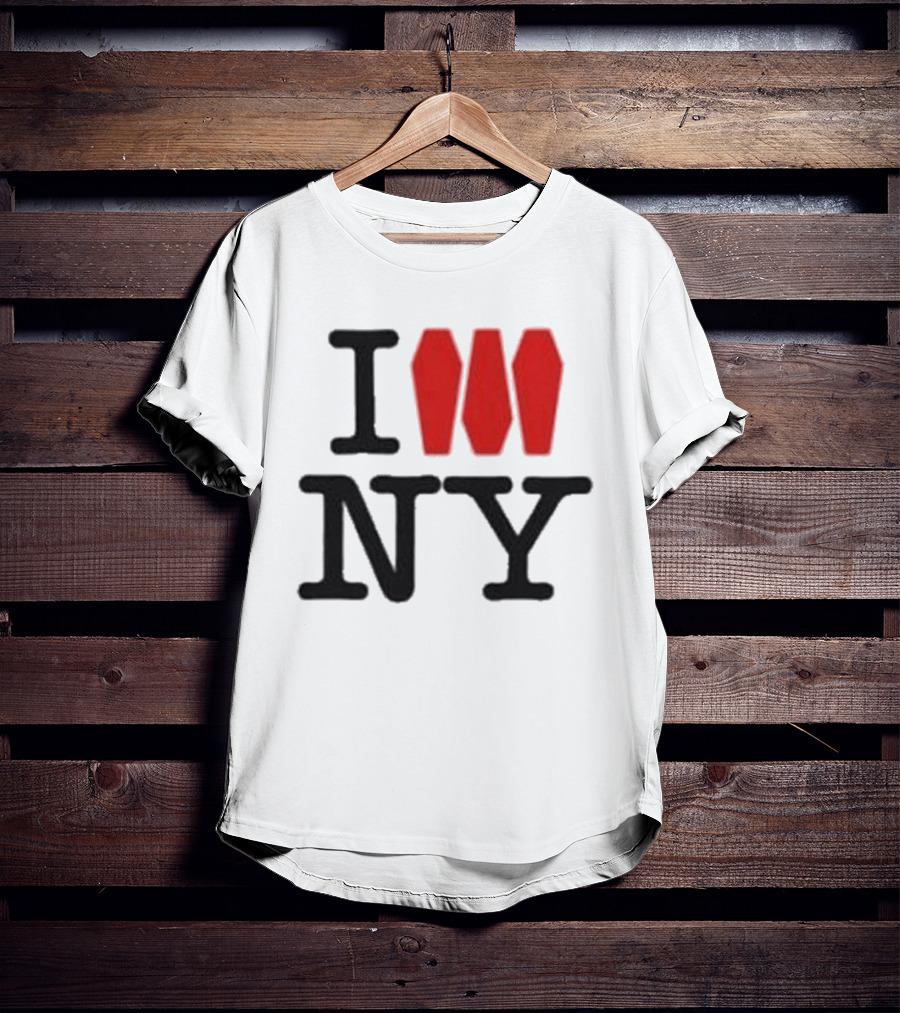 I Love NY Coffin Icon Parody Trend T-Shirt