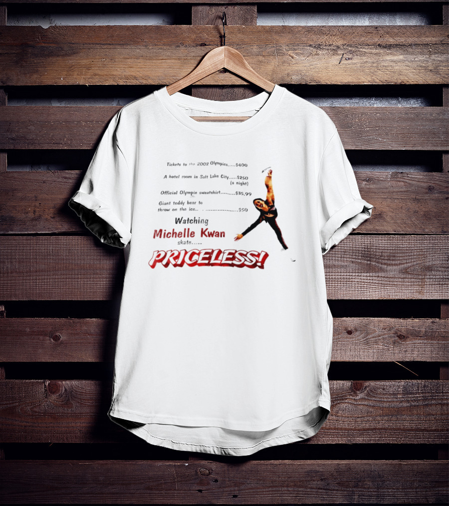 Tickets To The 2002 Olympics Hotel Room Salt Lake City Official Olympic Ing Michelle Kwan Skate PRICELESS T-Shirt