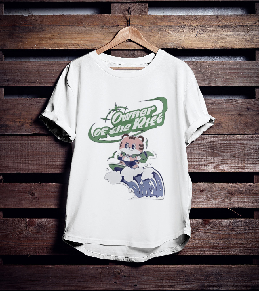 Owner Of The Waves Tiger Surfing Adventure T-Shirt