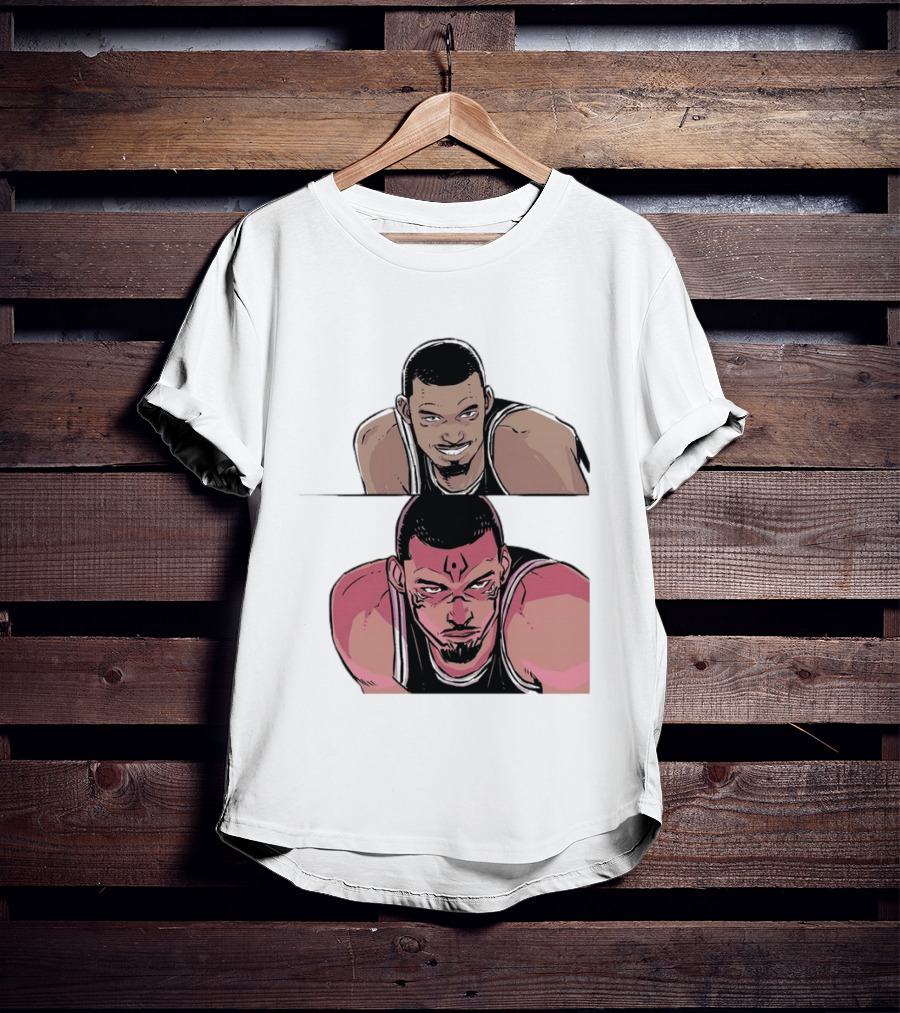 Victor Wembanyama Anime Style Transformation Wemby To Wemkuna T-Shirt