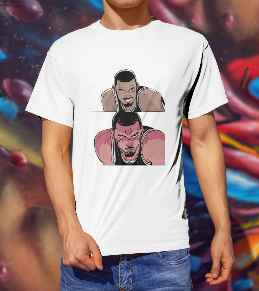 Victor Wembanyama Anime Style Transformation Wemby To Wemkuna T-Shirt