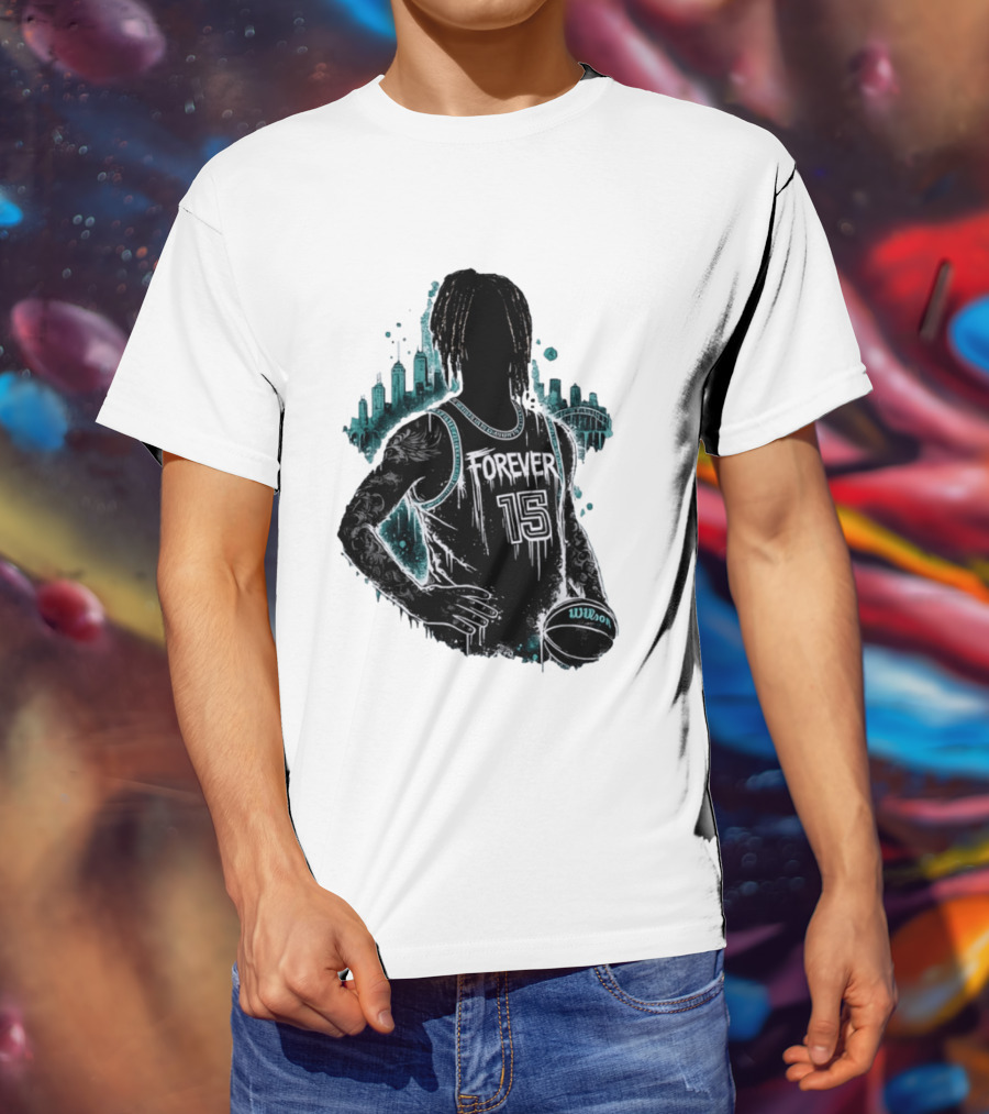 Brandon Clarke Forever 15 Memphis Grizzlies Basketball City Skyline Wilson T-Shirt