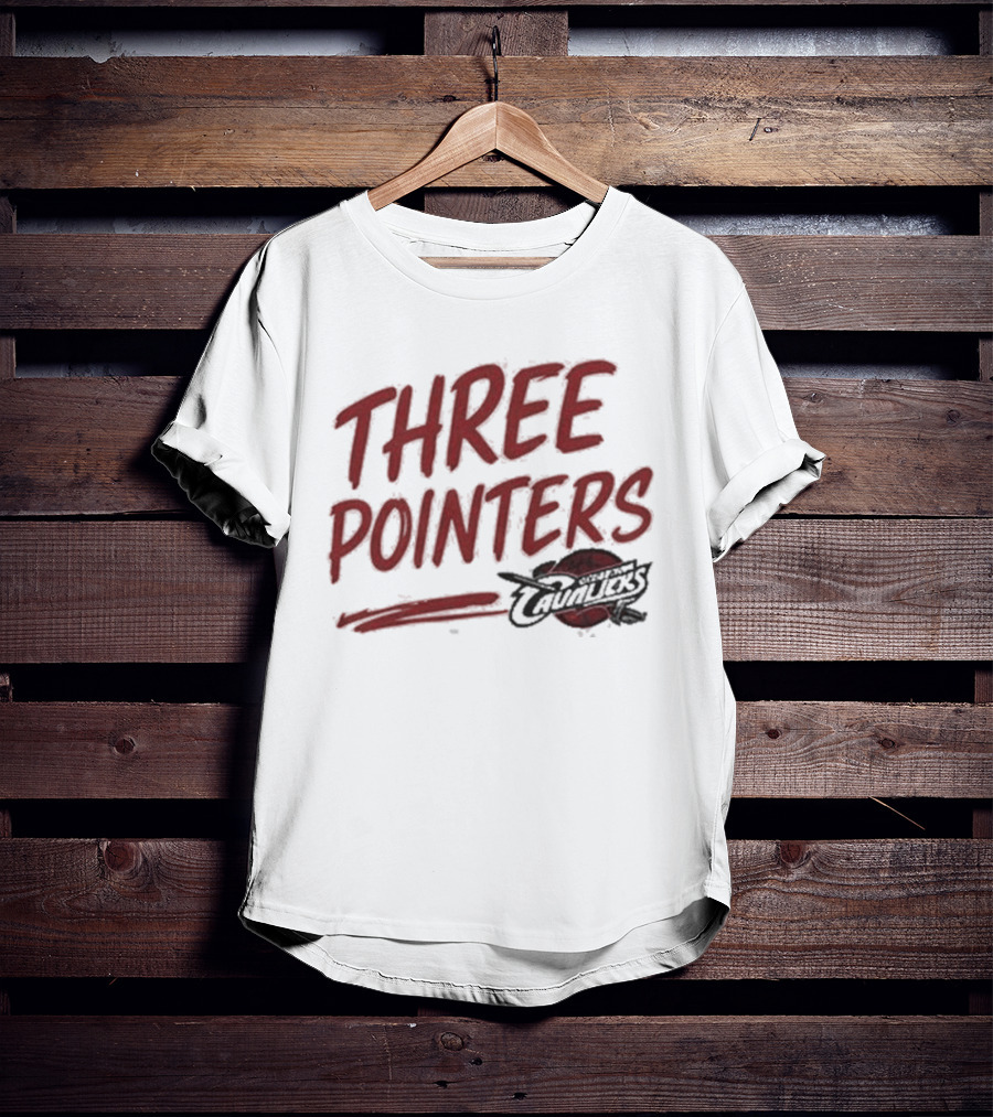 Three Pointers Cleveland Cavaliers Team T-Shirt
