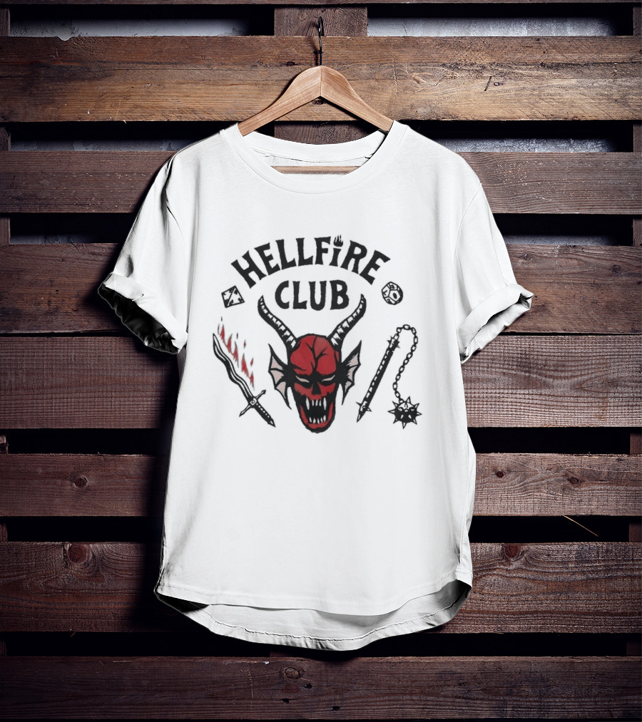 Dustin Gaten Matarazzo On Stranger Things Dustins Hellfire Club Raglan T-Shirt