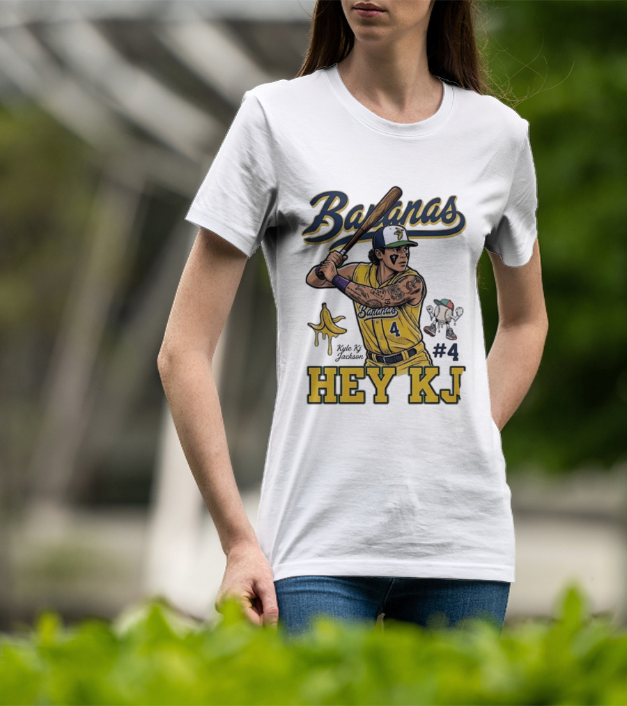 Bananas Kyle Kj Jackson Number 4 Hey KJ T-Shirt