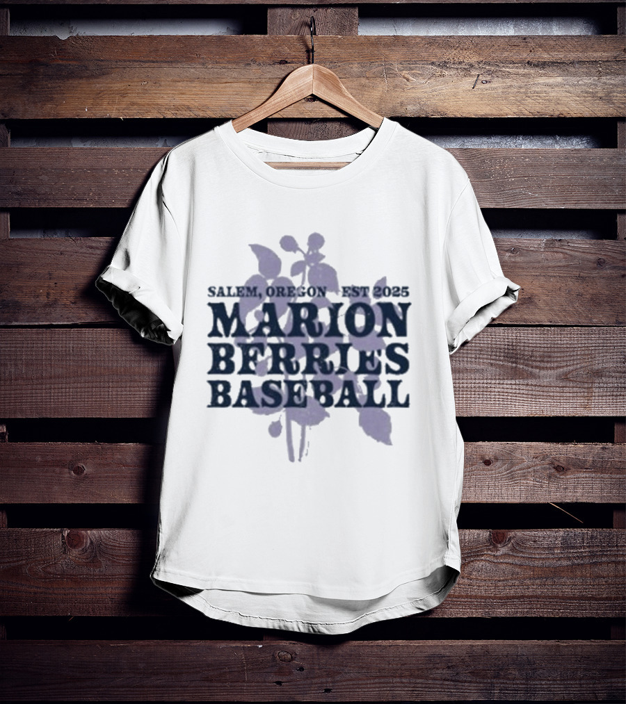Salemo, Oregon Est 2023 Marion Berries Baseball T-Shirt