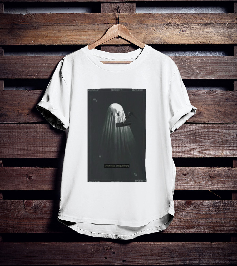 Morbid Nicholas Disgusting Ghost With Microphone T-Shirt
