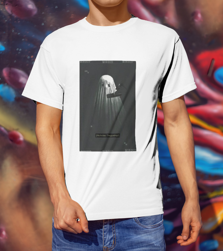 Morbid Nicholas Disgusting Ghost With Microphone T-Shirt
