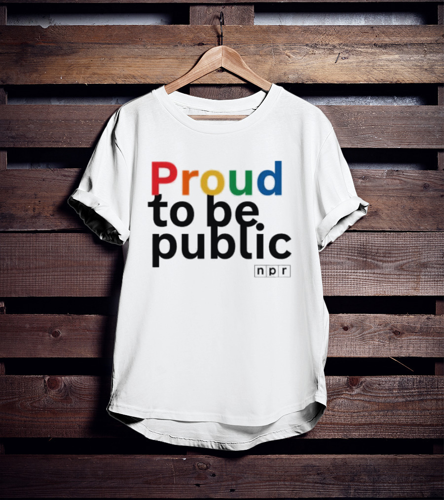Proud To Be Public Colorful Pride T-Shirt