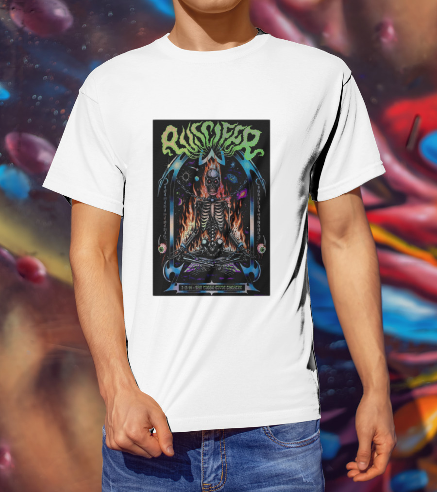 Puscifer San Diego Civic Theatre May 13 2026 Skeleton Cosmic Fire T-Shirt
