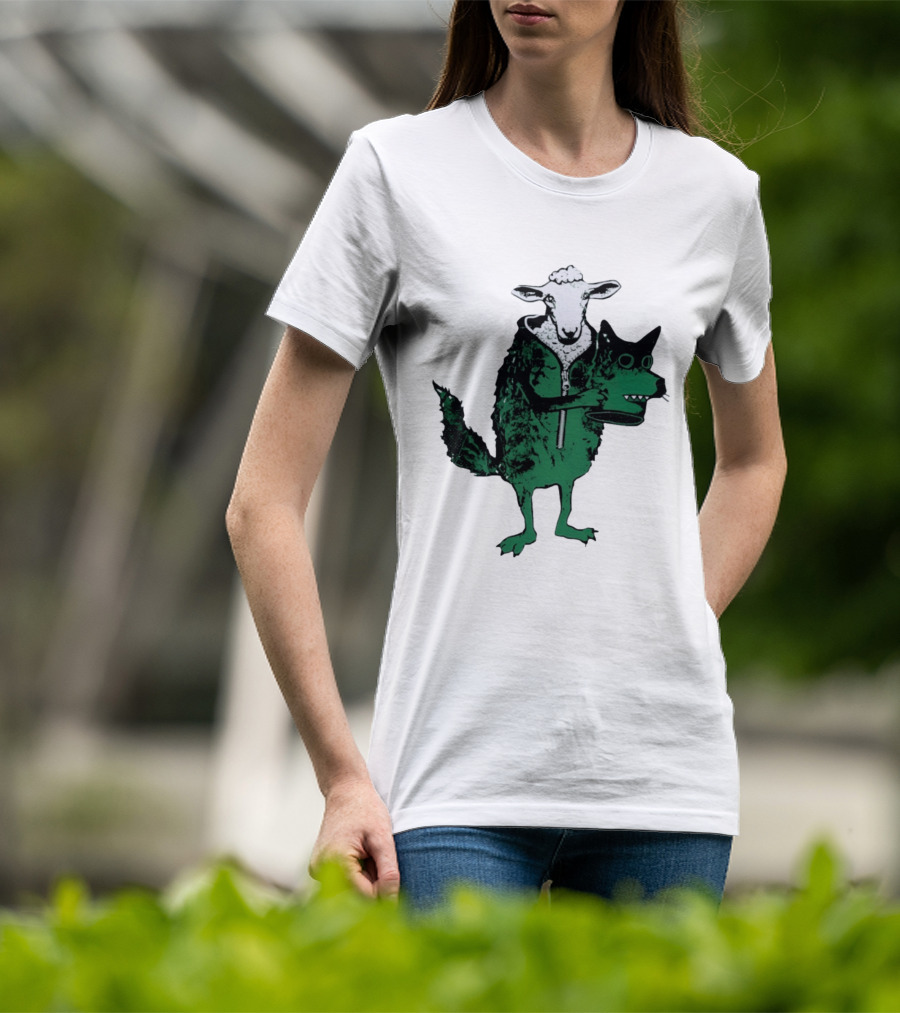 Sheep In Wolf's Clothing Humorous Animal Disguise Joke T-Shirt